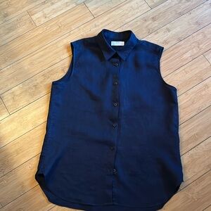 Uniqlo 100% premium linen line size Large, navy blue